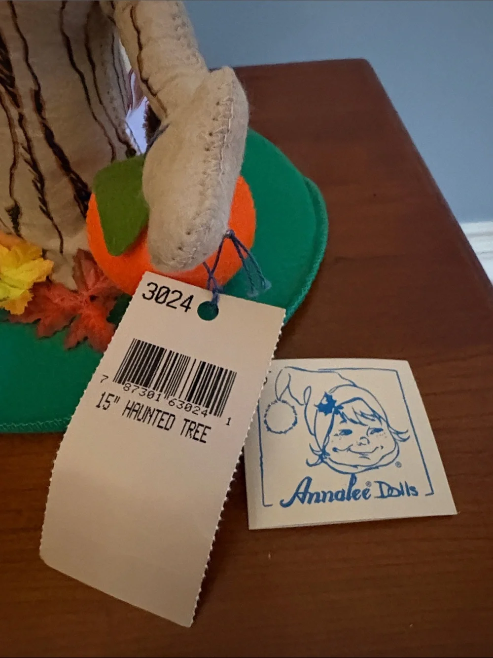 Vintage 1996 ANNALEE 15” Haunted Fall Tree, New In Bag